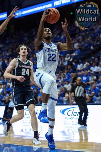 Kentucky vs Howard, November 7, 2022, Lexington, Kentucky, USA. Photo by Walter Cornett / Three Point Shots