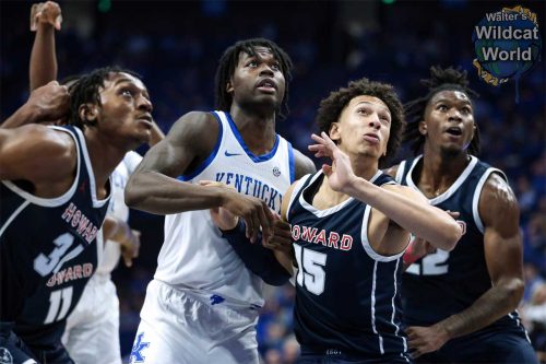 Kentucky vs Howard, November 7, 2022, Lexington, Kentucky, USA. Photo by Walter Cornett / Three Point Shots